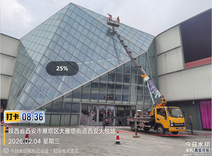 西安大悦城-高空外墙玻璃清洗